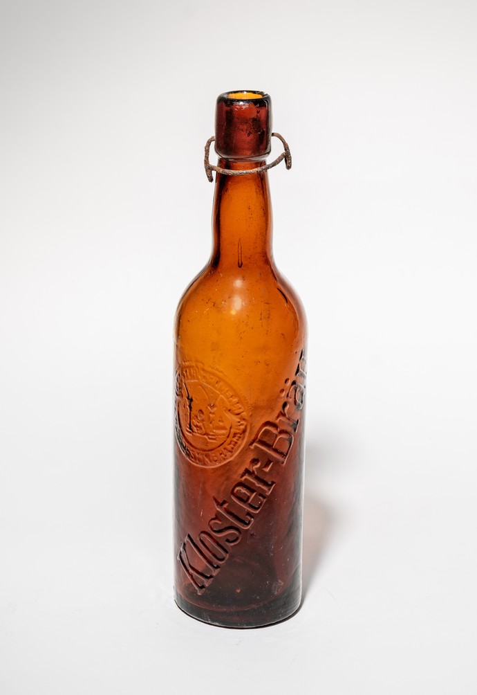 Bierflasche von Kloster-Bräu, der Kloster Brauerei aus Hamm
Foto: Heinz Feußner / Gustav-Lübcke-Museum Hamm